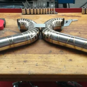 4.0 Inch Pie .Cut .90 Degree Lobster Tail DIY Custom Downpipe.